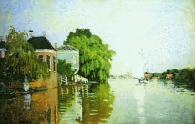Claude Monet Landscape near Zaandam oil painting image